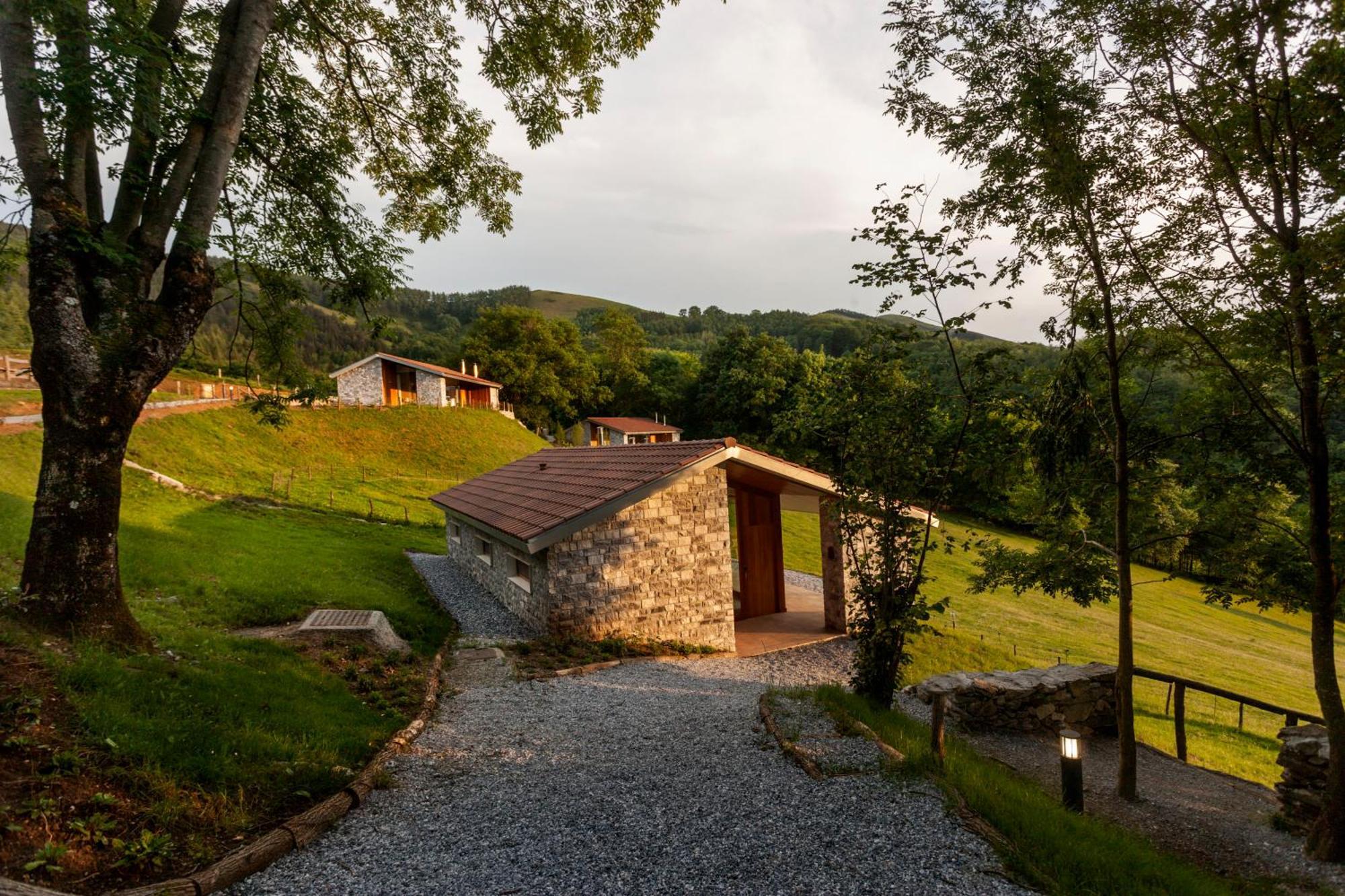 Cabañas Deluxe Basajaun Basoa by IrriSarri Land Igantzi Habitación foto
